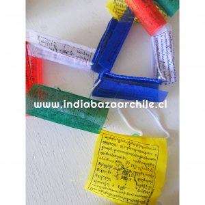 1 PAQUETE DE BANDERINES TIBETANOS PEQUEÑO ALGODÓN