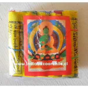 1 PAQUETE DE BANDERINES TIBETANOS PEQUEÑO ALGODÓN