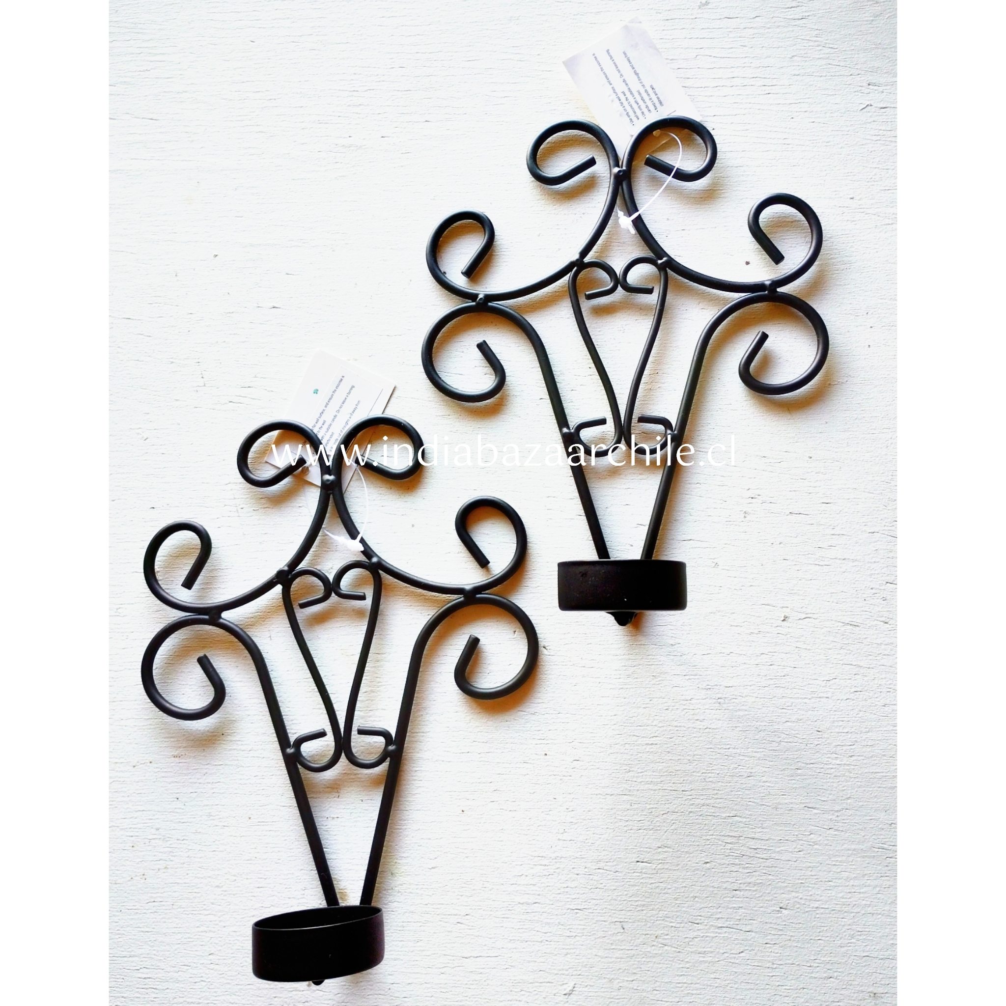 PAR CANDELABROS DE MURO