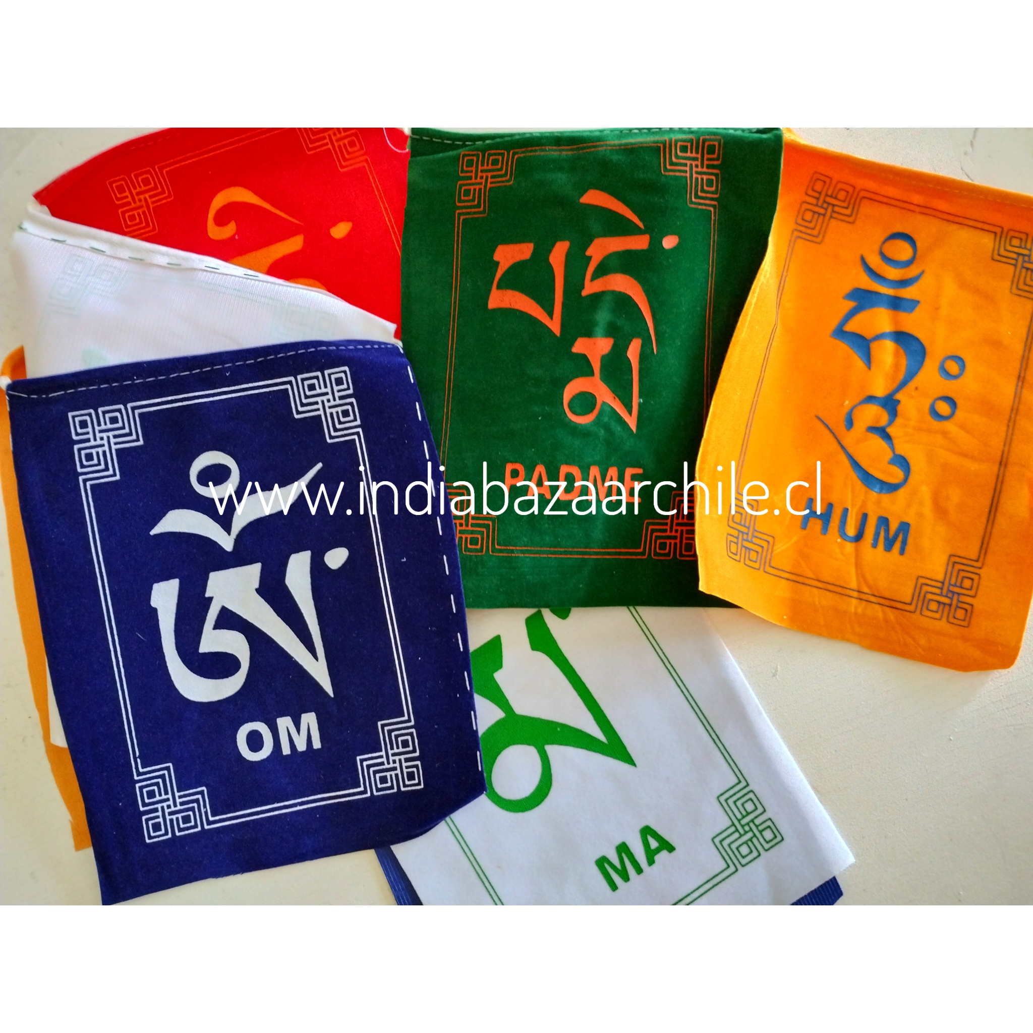 BANDERIN TIBETANO TERCIOPELO "L" - Imagen 2