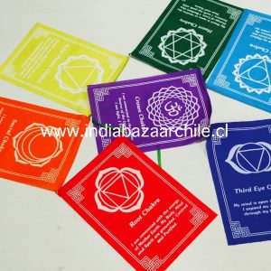 BANDERIN 7 CHAKRAS ALGODÓN