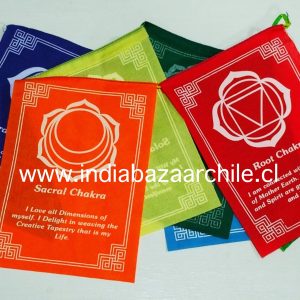 BANDERIN 7 CHAKRAS ALGODÓN