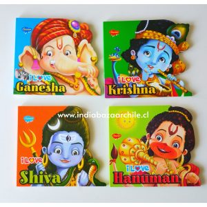 PACK 4 LIBROS ILUSTRADOS HINDU (INGLES)