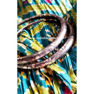 TOBILLERAS RAJASTANI METAL FLOR