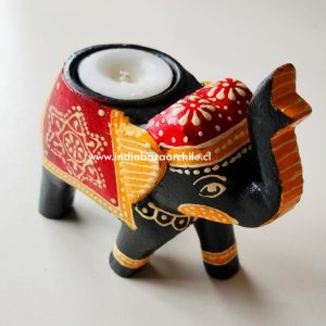 PORTA VELA ELEFANTE NEGRO