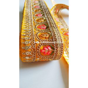 CINTA BORDADA INDIA PORTAL DORADO 1 METRO