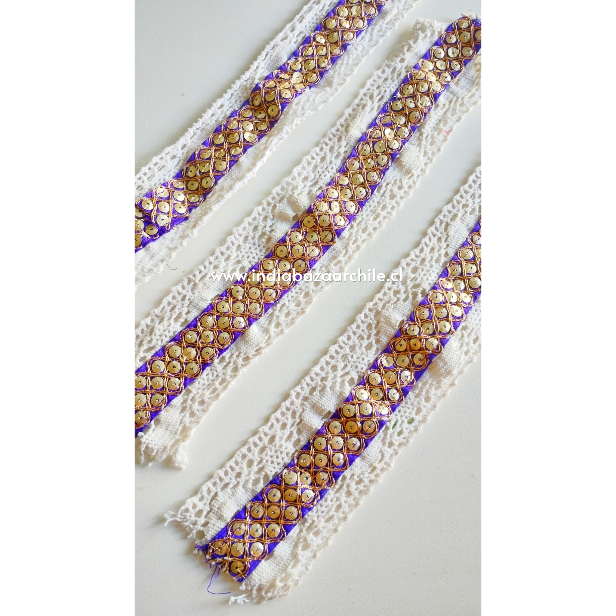 SET RETAZO CINTAS TEJIDAS A CROCHET - Imagen 2