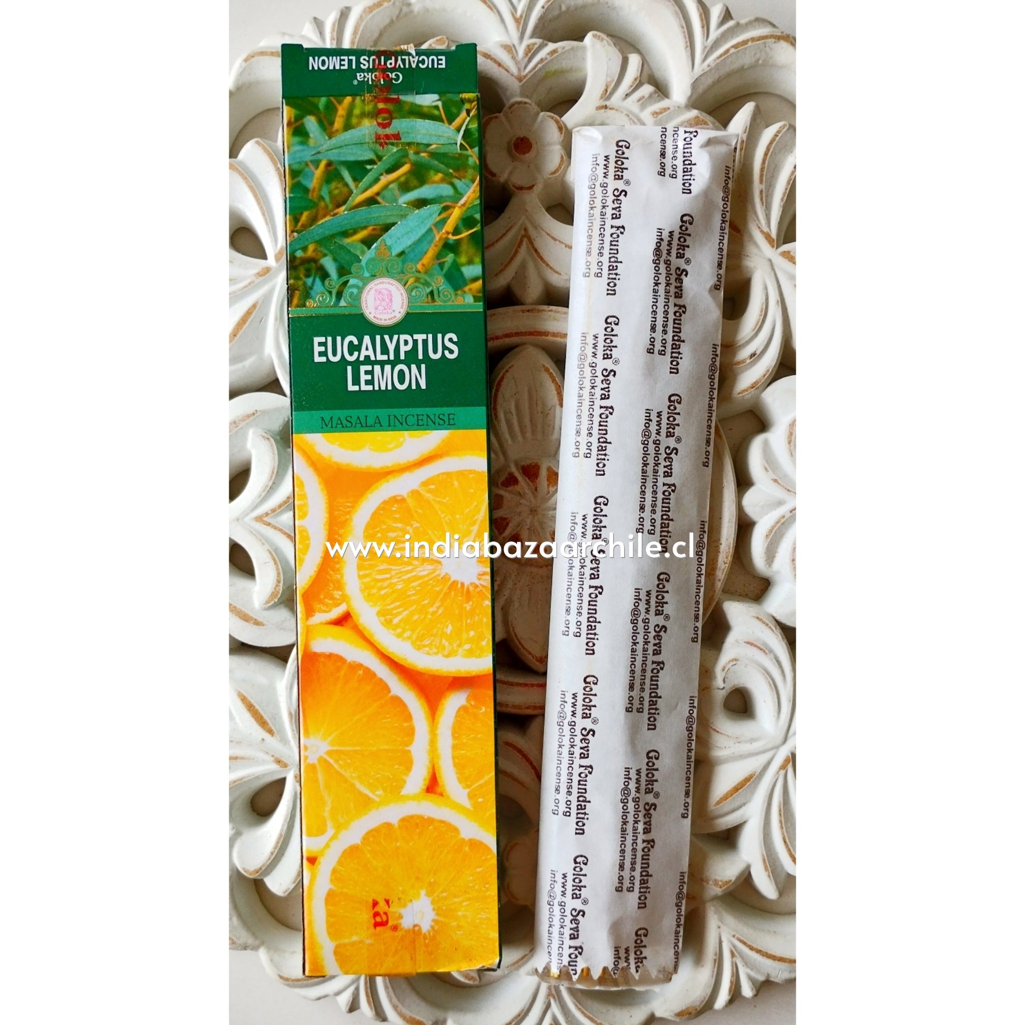 INCIENSO MASALA EUCALIPTUS LIMON BENDECIR