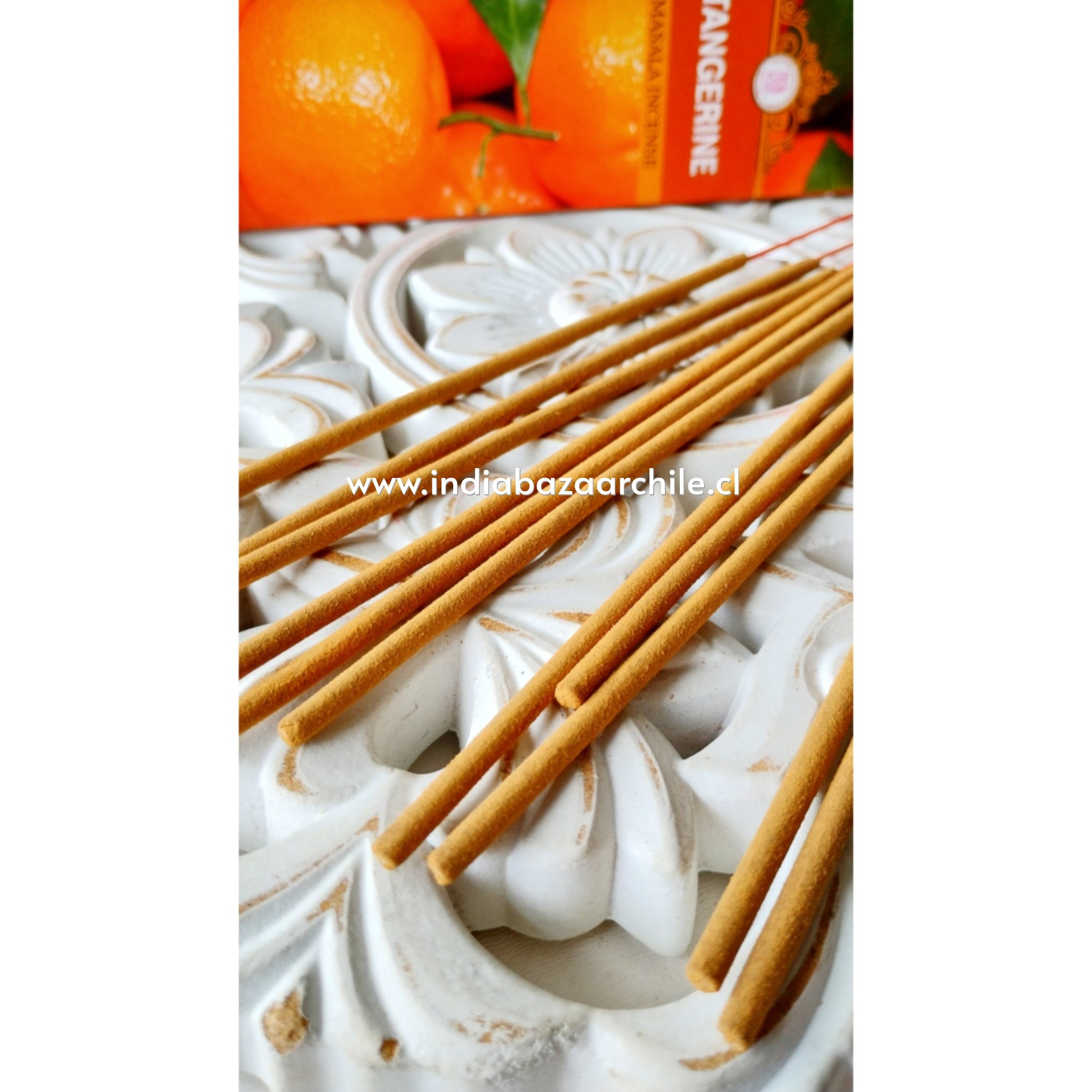 INCIENSO MASALA MANDARINA PROSPERIDAD - Imagen 2