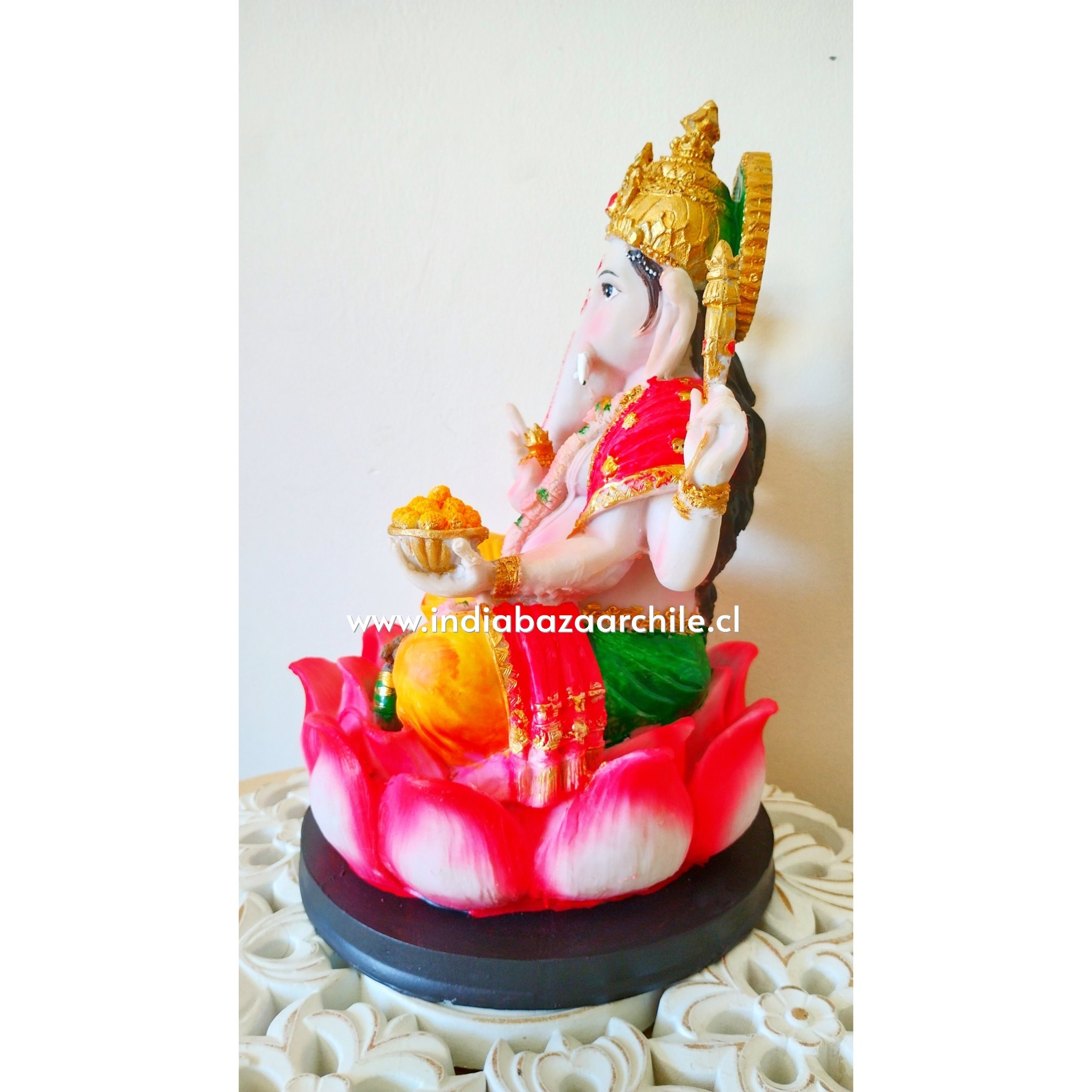 JAI GANESH FLOR LOTO GRANDE 30CM - Imagen 4