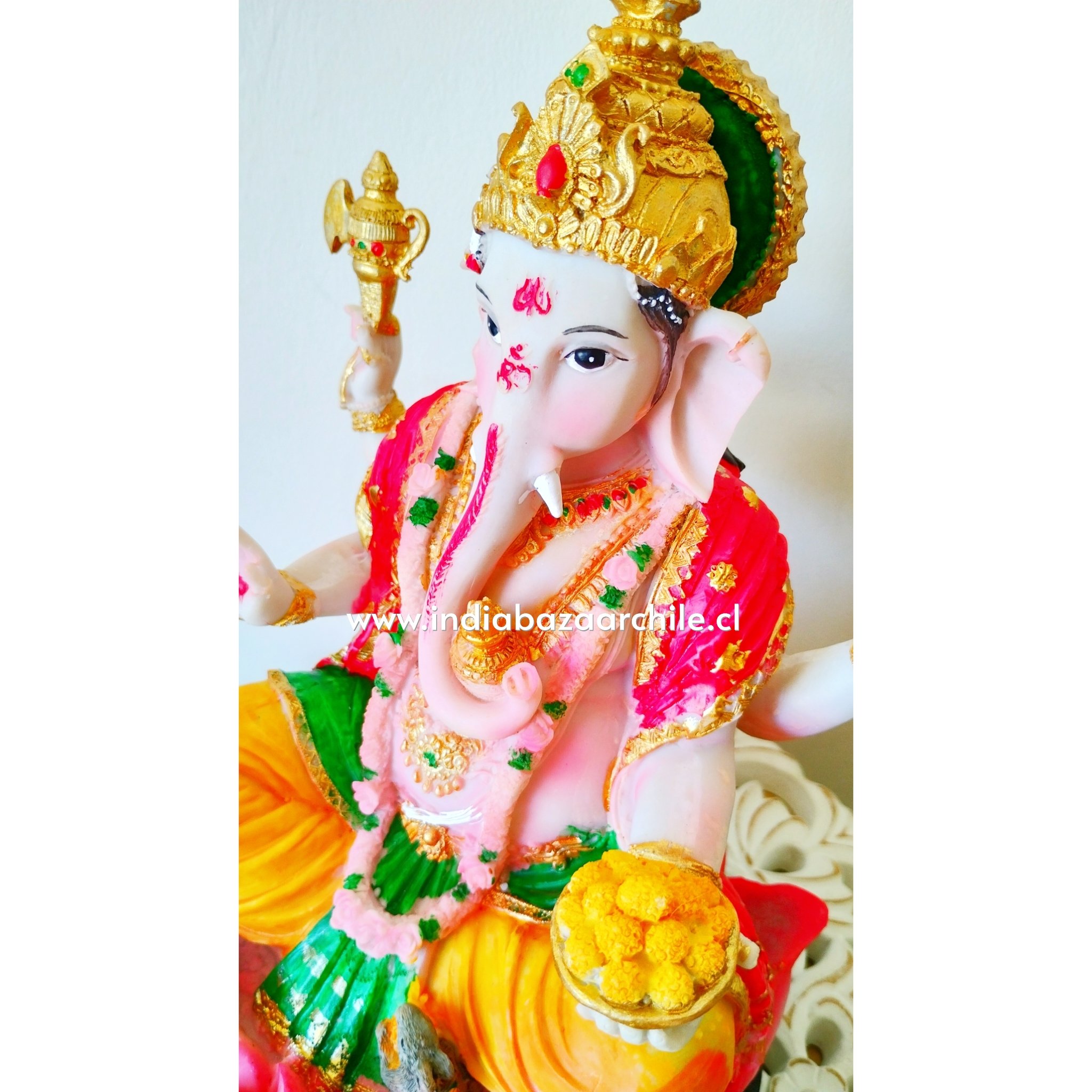 JAI GANESH FLOR LOTO GRANDE 30CM - Imagen 5