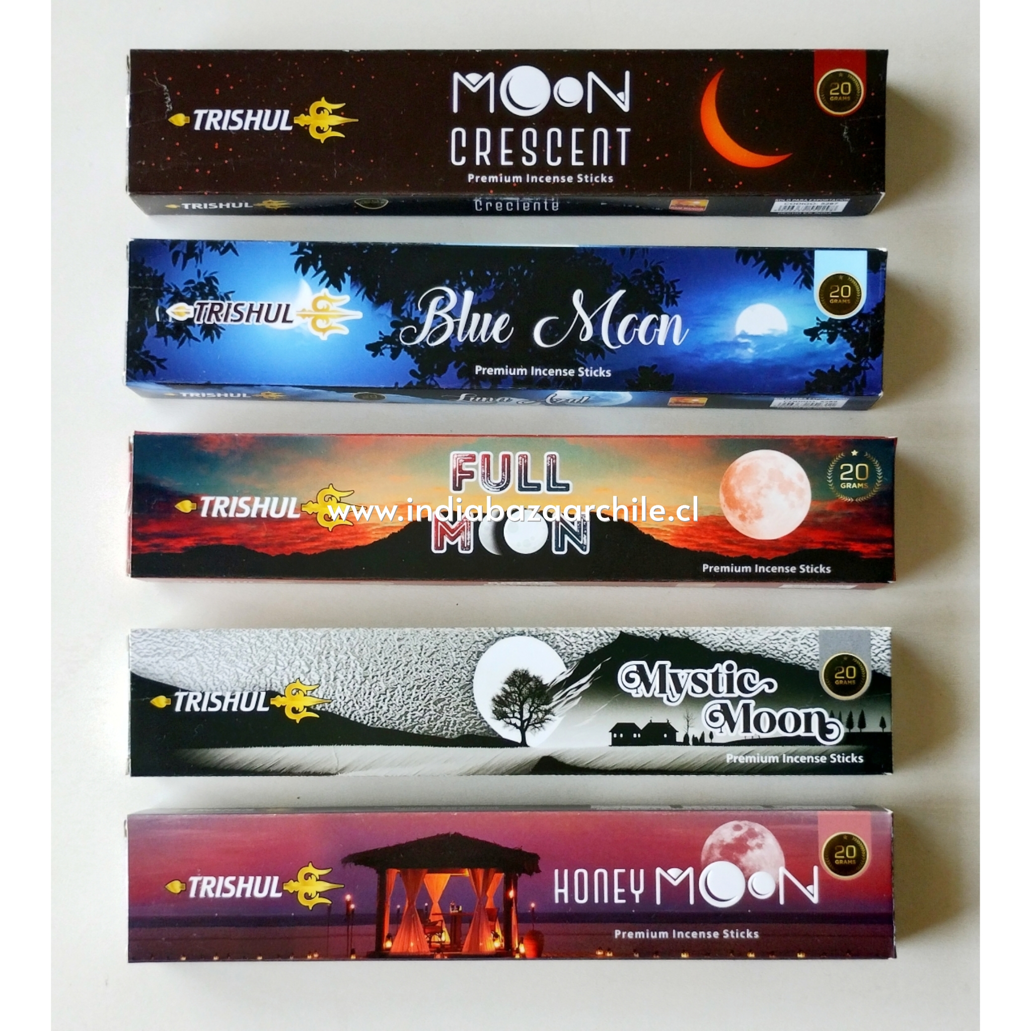 PACK INCIENSOS 5 LUNAS