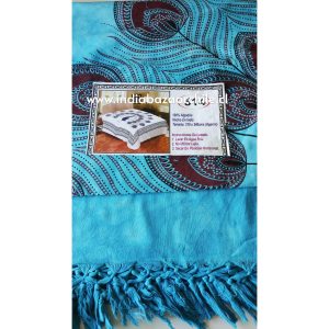 TELA MANDALA GRUESA 100% ALGODÓN PAVO REAL TIE DYE