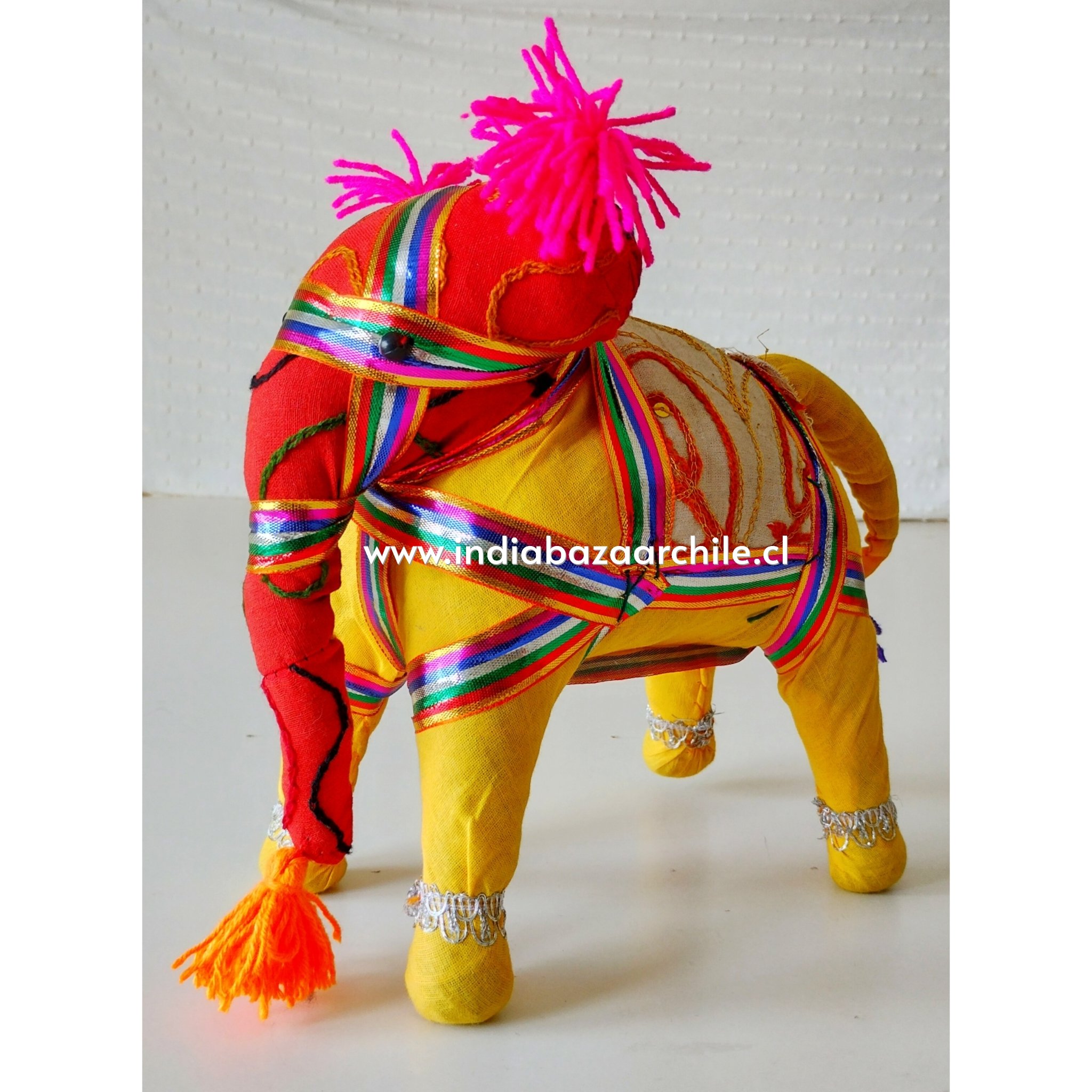 AMULETO ELEFANTE DECO XL AMARILLO BUENA SUERTE - Imagen 4