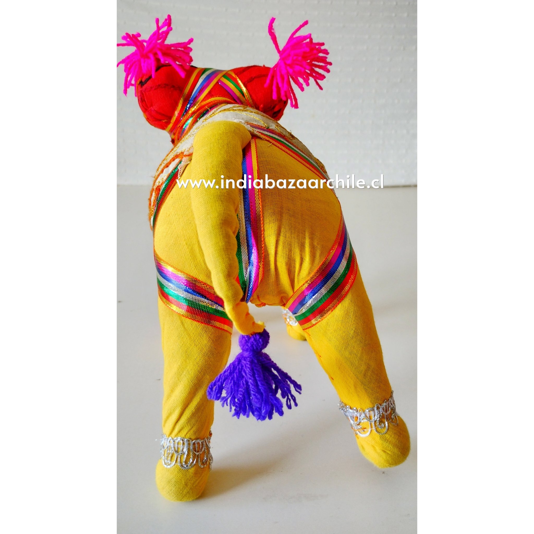 AMULETO ELEFANTE DECO XL AMARILLO BUENA SUERTE - Imagen 3