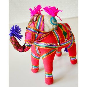 AMULETO ELEFANTE DECO XL ROJO BUENA SUERTE