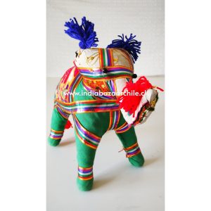 AMULETO ELEFANTE DECO XL VERDE BUENA SUERTE
