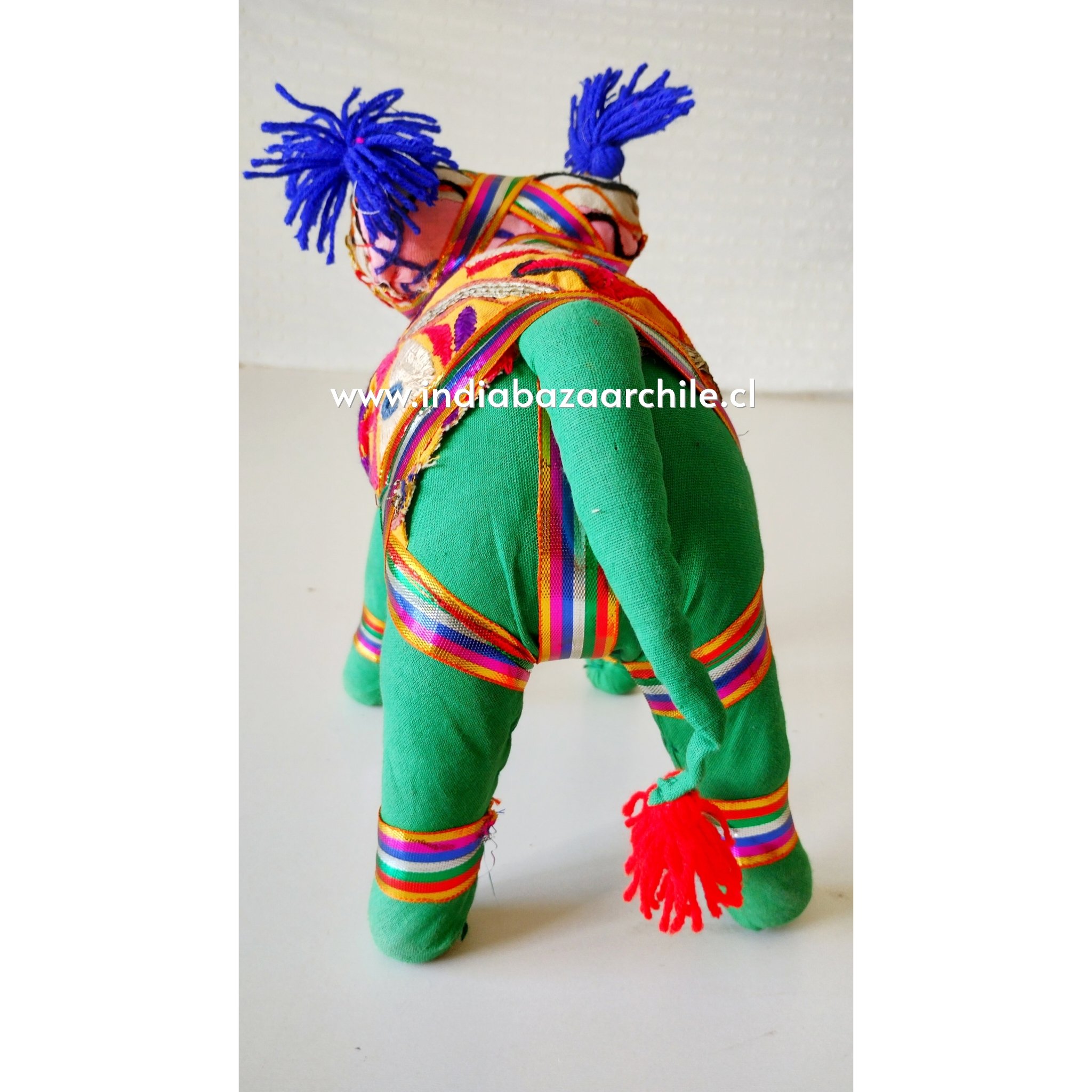 AMULETO ELEFANTE DECO XL VERDE BUENA SUERTE - Imagen 4