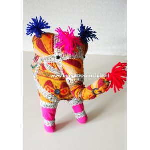 AMULETO ELEFANTE DECO XXXL FUCSIA BUENA SUERTE