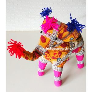 AMULETO ELEFANTE DECO XXXL FUCSIA BUENA SUERTE