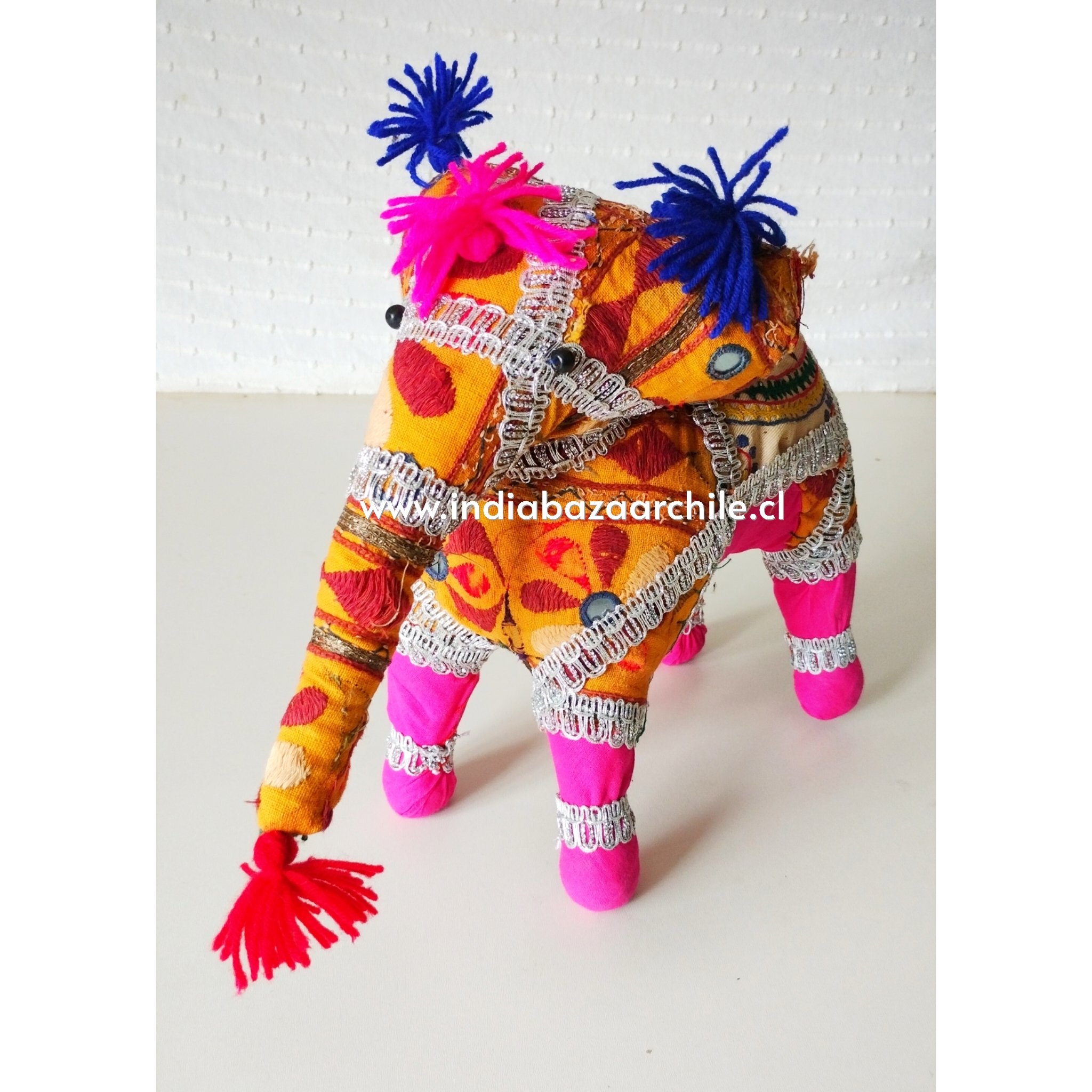 AMULETO ELEFANTE DECO XXXL FUCSIA BUENA SUERTE - Imagen 3