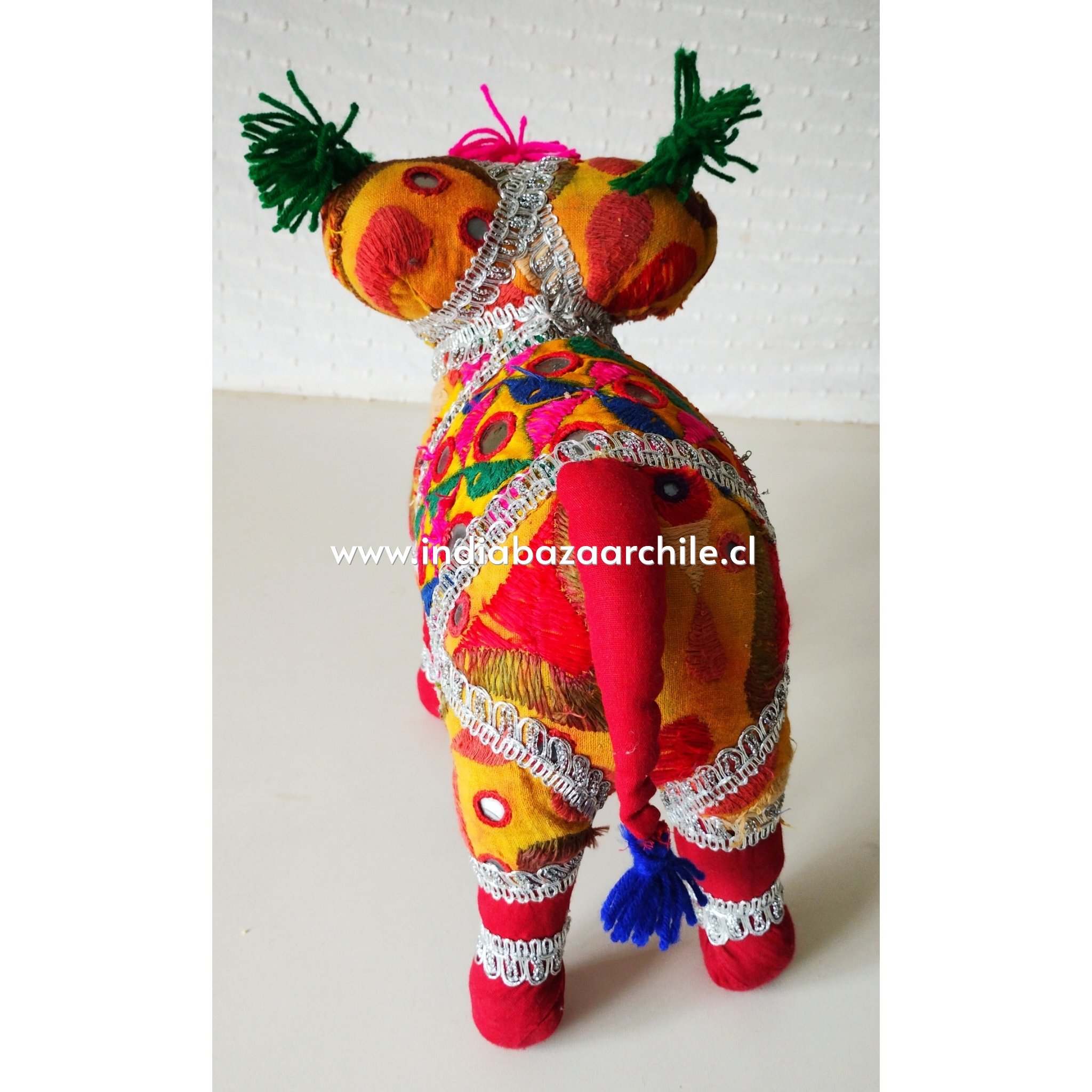AMULETO ELEFANTE DECO XXXL ROJO BUENA SUERTE - Imagen 4