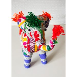 AMULETO ELEFANTE DECO XXXL MORADO BUENA SUERTE