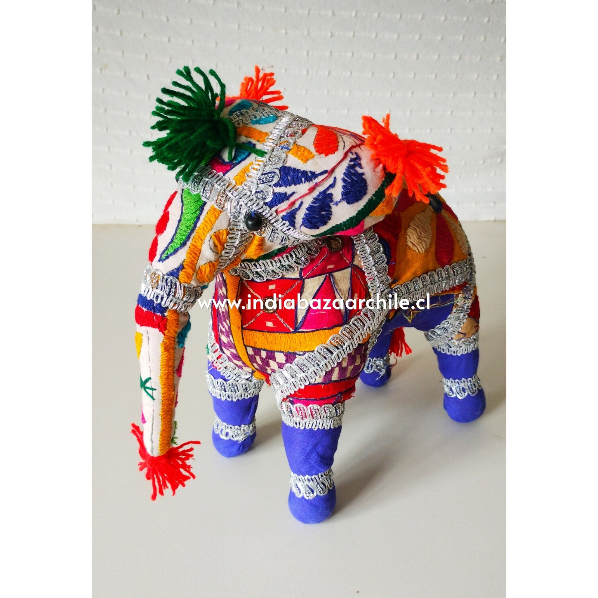 AMULETO ELEFANTE DECO XXXL MORADO BUENA SUERTE - Imagen 3