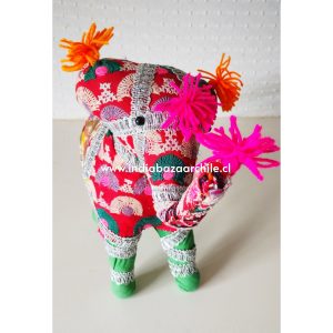 AMULETO ELEFANTE DECO XXXL VERDE BUENA SUERTE