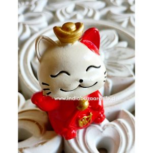 GATO SUERTE MANEKI NEKO  ROJO