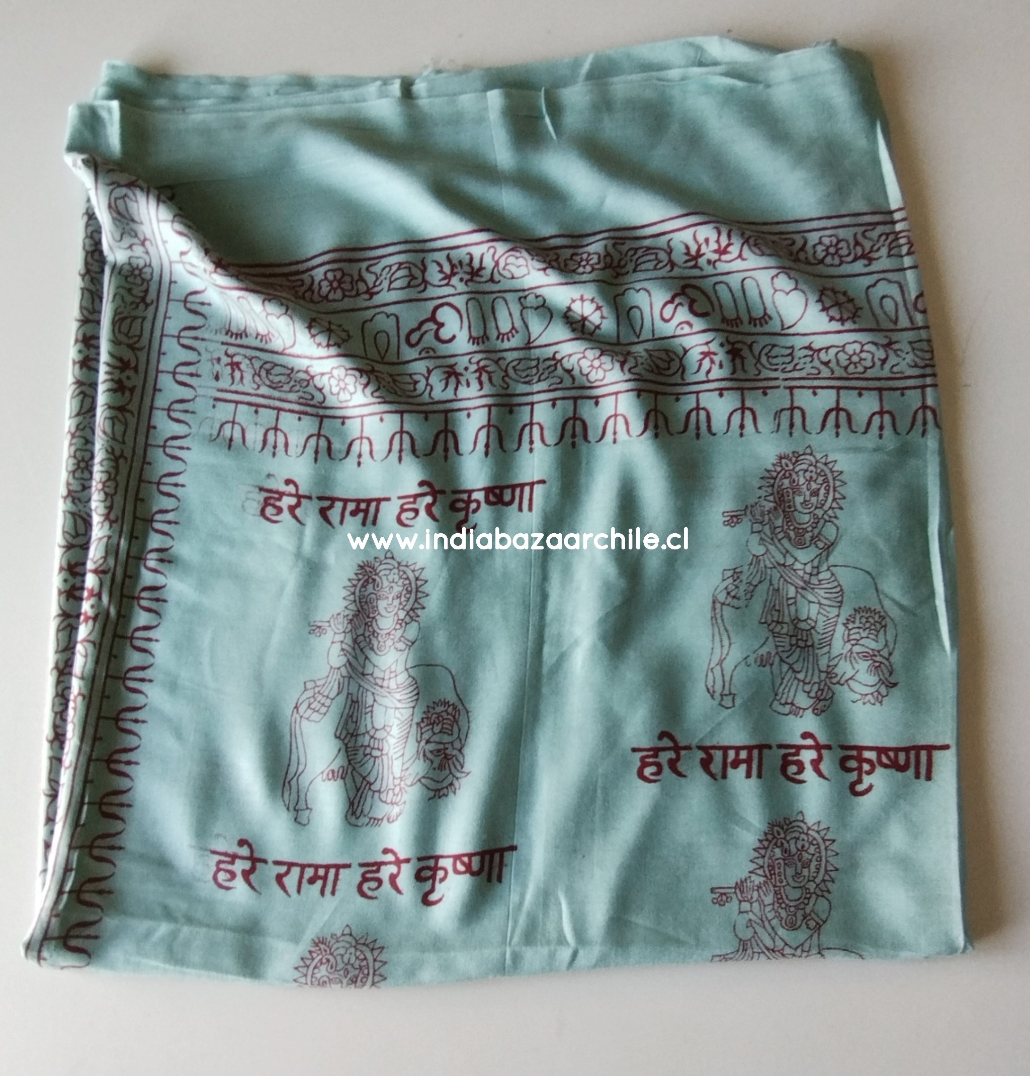 PAÑUELO DEVOCIONAL KRISHNA CELESTE XL