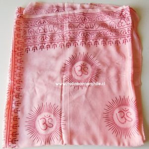 PAÑUELO DEVOCIONAL OM ROSADO XL