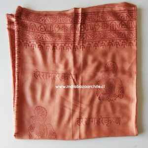 PAÑUELO DEVOCIONAL KRISHNA TERRACOTA XL