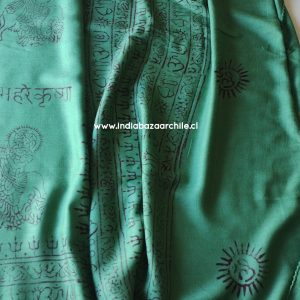PAÑUELO DEVOCIONAL KRISHNA VERDE XL