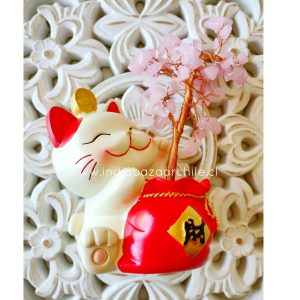 GATITO ABUNDANCIA AMOR CUARZO ROSA