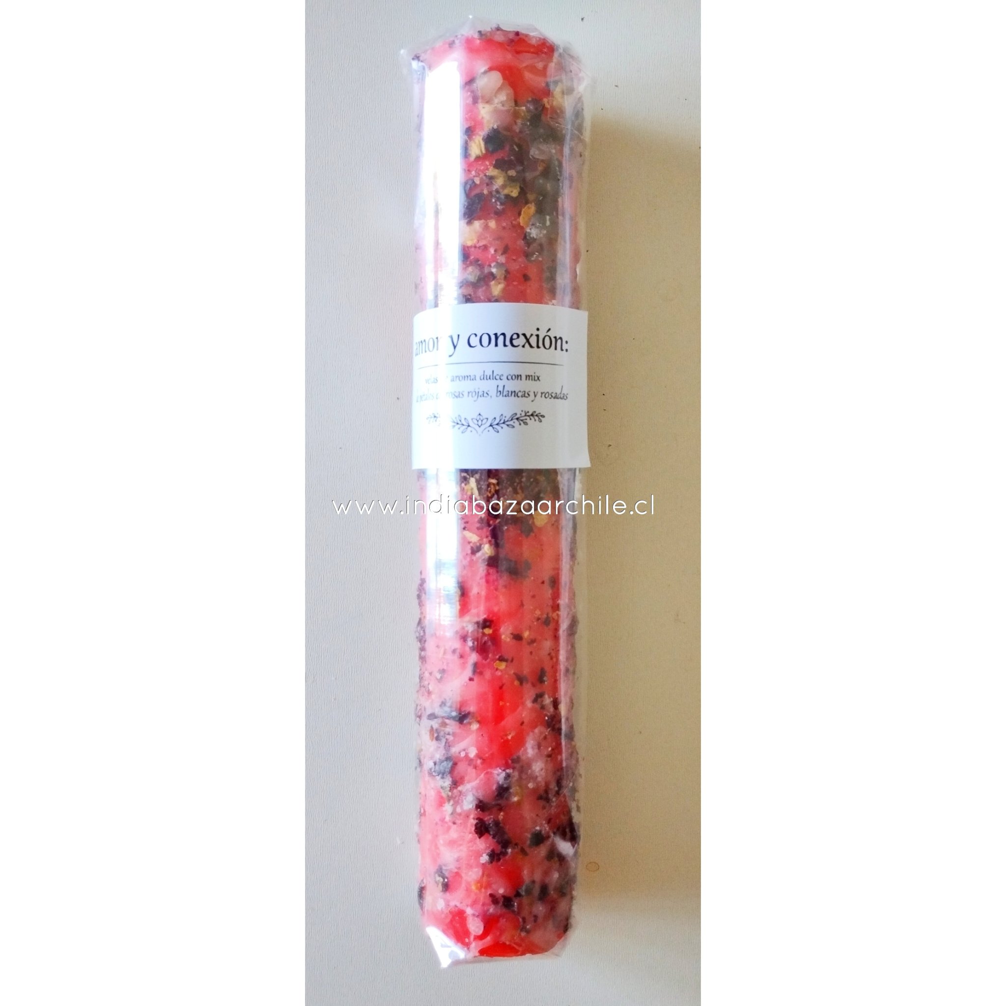 SÚPER CIRIO ROSAS RITUAL AMOR Y CONECCIÓN