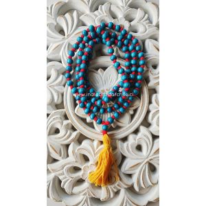 JAPA MALA MADERA TURQUESA NUDOS