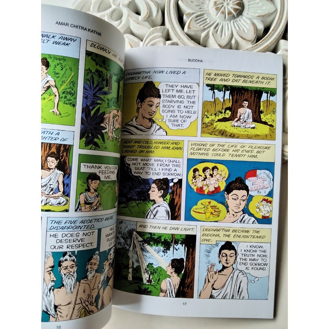 BUDDHIST TALES 3 EN 1 AMAR CHITRA KATHA COMIC - Imagen 2