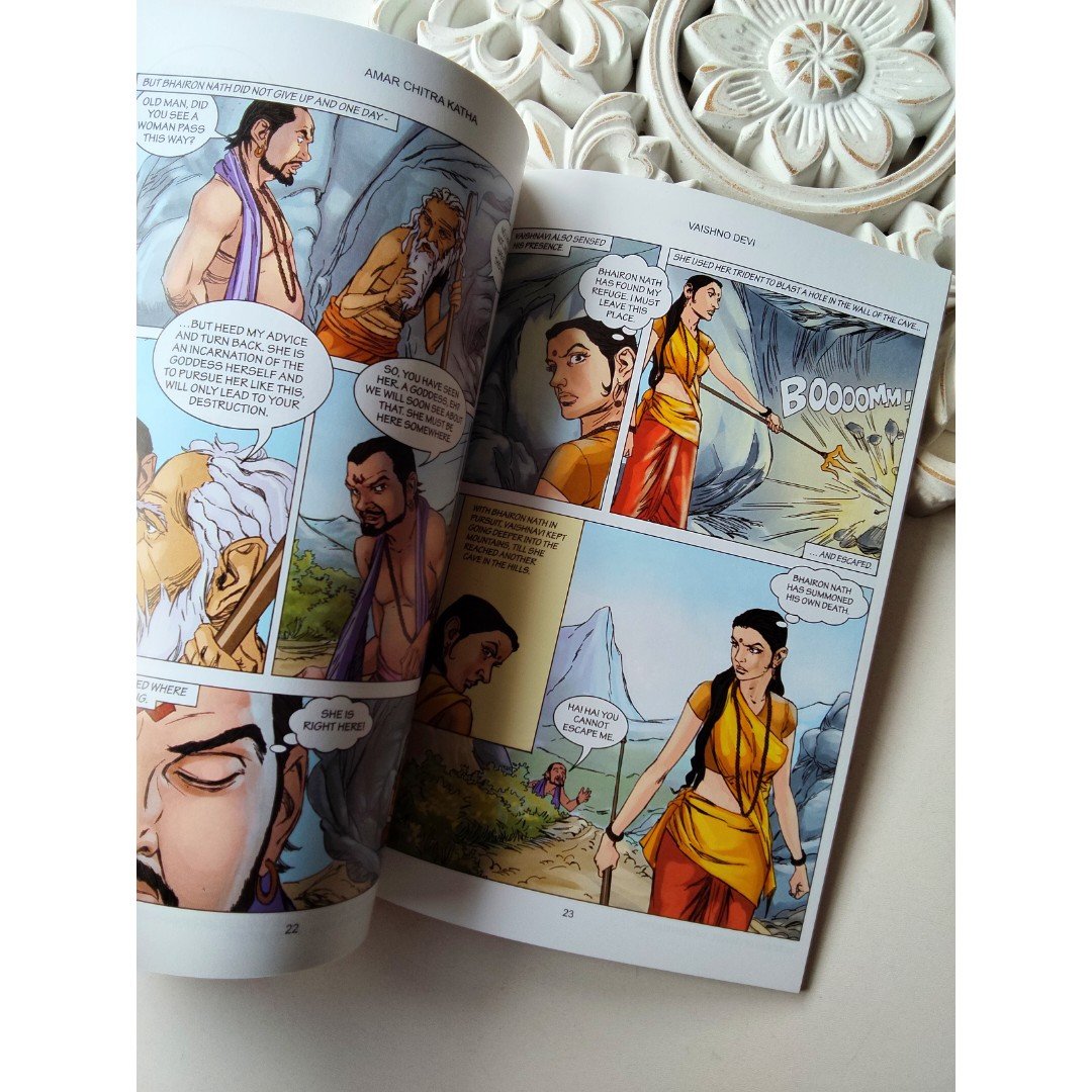 TEMPLES OF INDIA 3 EN 1 AMAR CHITRA KATHA COMIC - Imagen 2